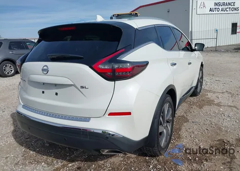 2019 Nissan Murano Sl z USA, uszkodzony, nr VIN 5N1AZ2MJ9KN159853